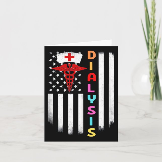 Tarjeta Enfermería Nefrología Diálisis Enfermedad renal En (Anverso)