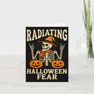 Tarjeta Enfermero de Radiología de Halloween