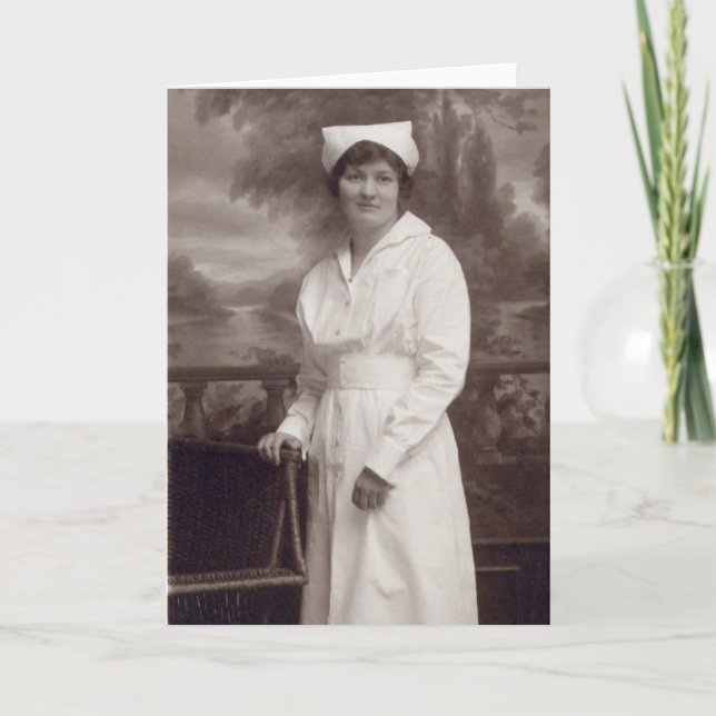 Tarjeta Enfermero de vintage (Anverso)