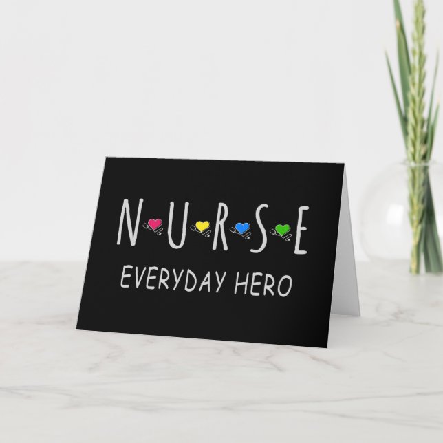 Tarjeta Enfermero diario héroe (Anverso)