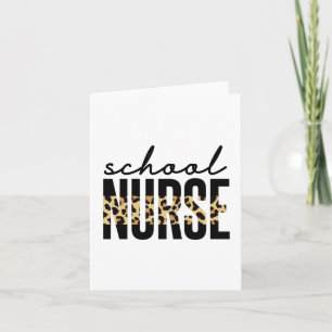 Tarjeta Enfermero escolar Enfermero escolar RN aprecio r