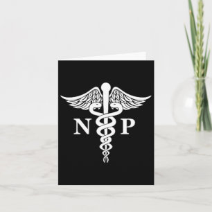 Tarjeta Enfermero Profesional Caduceus Símbolo Médico Bols