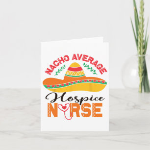 Tarjeta Enfermero promedio de enfermero de nacho de hospic