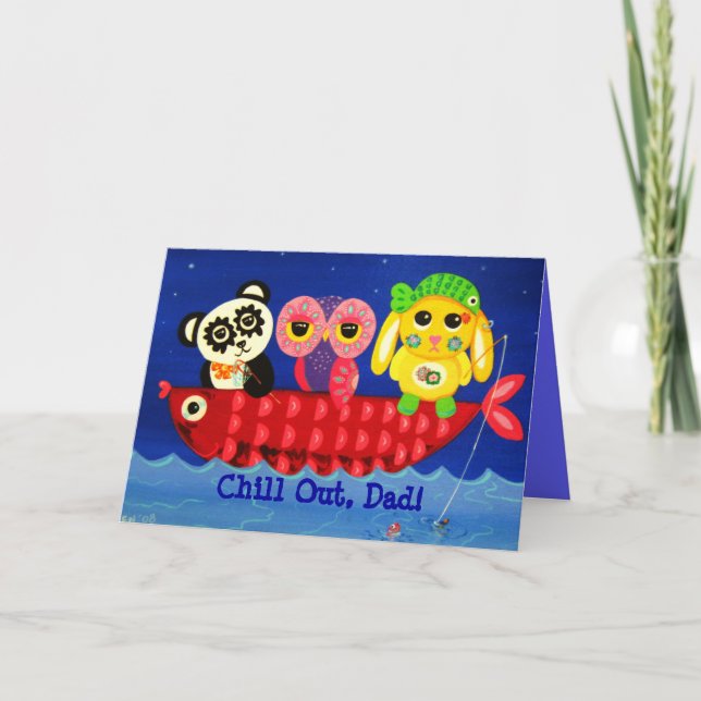 Tarjeta Enfríe hacia fuera - el día de padre (Anverso)