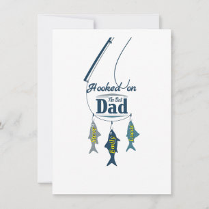 Tarjeta Enganchado al Mejor Papá Padre Pescador Personal