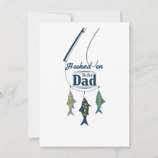 Tarjeta Enganchado al Mejor Papá | Padre Pescador Personal