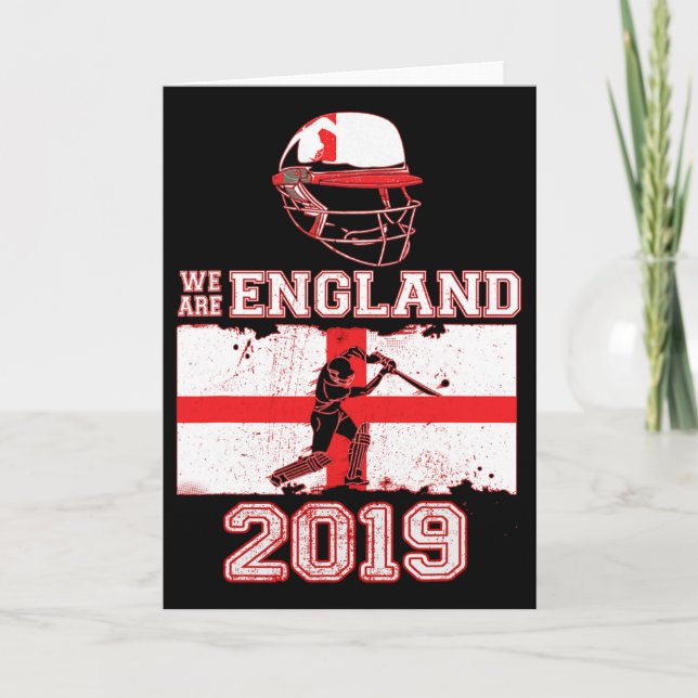 Tarjeta England Cricket Team Supporters We Are England Gif (Anverso)