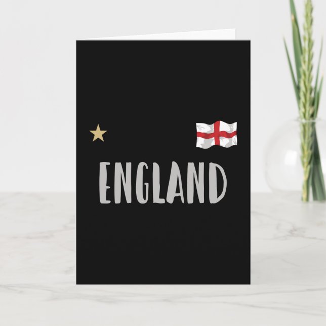Tarjeta England Football Fan Shirt English Flag (Anverso)