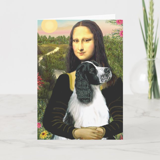 Tarjeta English Springer 7 - Mona Lisa (Anverso)