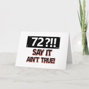 Tarjeta Engranaje de cumpleaños de 72 años
