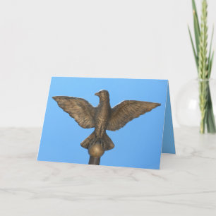 Tarjeta ¡Enhorabuena: Águila y cielo azul