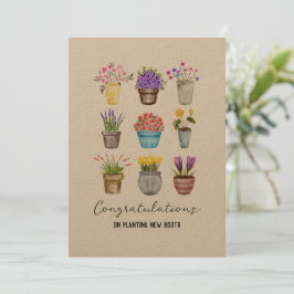 Tarjeta Enhorabuena al calentamiento de la casa por la Kra