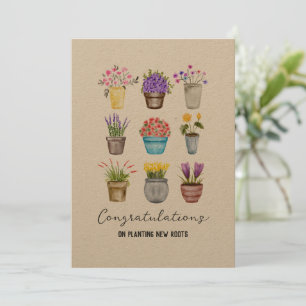 Tarjeta Enhorabuena al calentamiento de la casa por la Kra