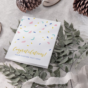 Tarjeta Enhorabuena colorida a las felicitaciones