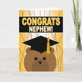 Tarjeta Enhorabuena de la graduación del sobrino