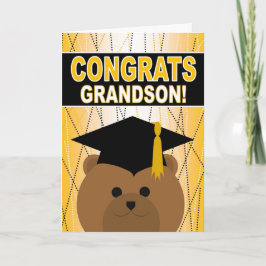 Tarjeta Enhorabuena de la graduación para el nieto