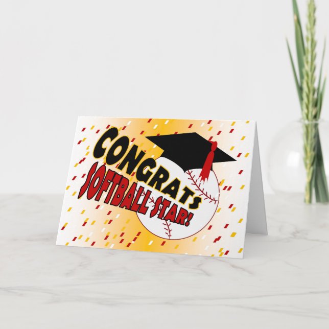 Tarjeta Enhorabuena de la graduación para una estrella del (Anverso)