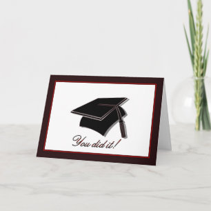 Tarjeta Enhorabuena de la graduación. ¡Usted la hizo!