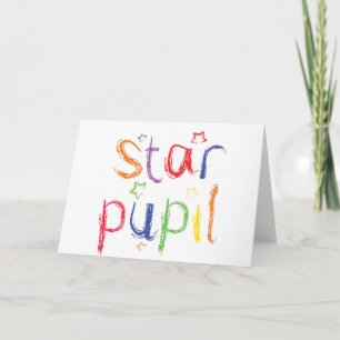 Tarjeta Enhorabuena del alumno de la estrella