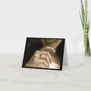 Tarjeta Enhorabuena del compromiso