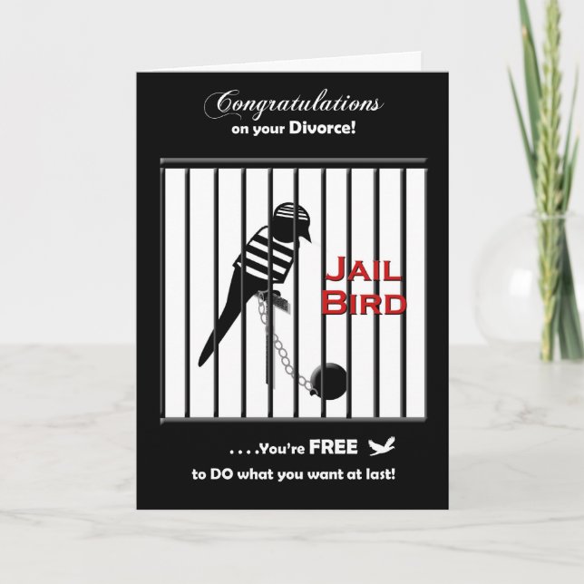 Tarjeta Enhorabuena del divorcio (Anverso)