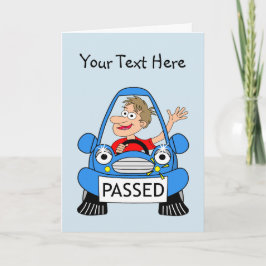 Tarjeta Enhorabuena en el paso de su prueba de conducción