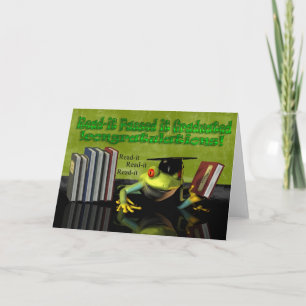 Tarjeta Enhorabuena en la graduación, usted graduó