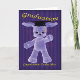 Tarjeta enhorabuena en sobrina de la graduación