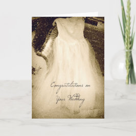 Tarjeta Enhorabuena en su boda