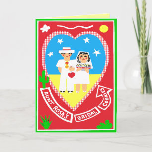 Tarjeta Enhorabuena en su boda