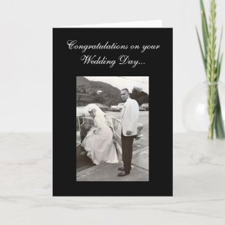 Tarjeta Enhorabuena en su día de boda…