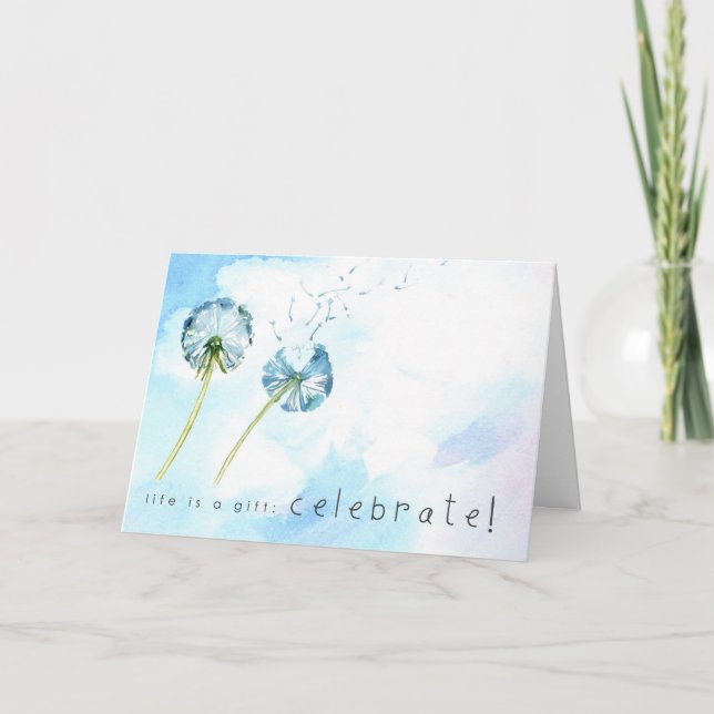 Tarjeta Enhorabuena en su día de la adopción (Anverso)