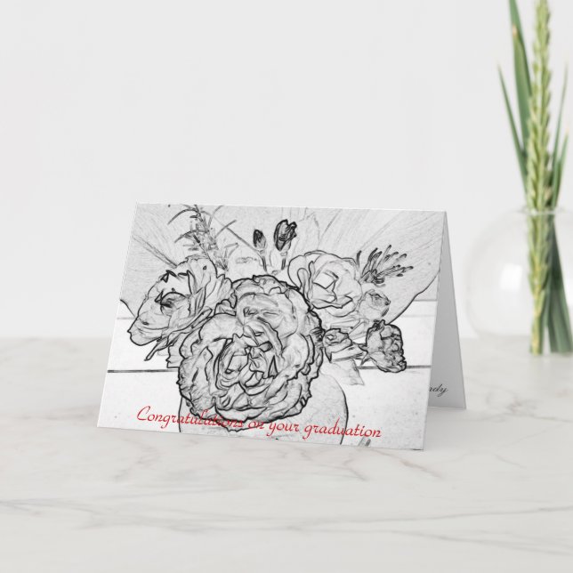 Tarjeta Enhorabuena en su graduación (Anverso)