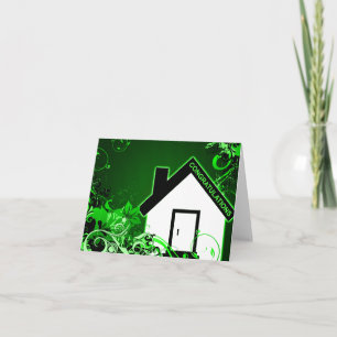 Tarjeta enhorabuena en su nuevo hogar: hogar de alta