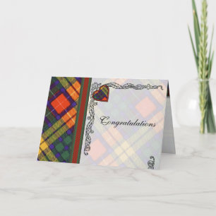 Tarjeta Enhorabuena - espacio en blanco escocés de