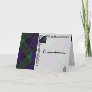 Tarjeta Enhorabuena - espacio en blanco escocés de