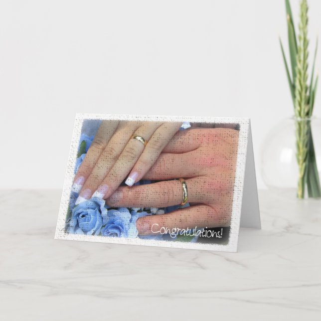 Tarjeta Enhorabuena por la boda (Anverso)