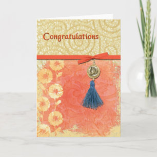 Tarjeta Enhorabuena por Lace Swirl