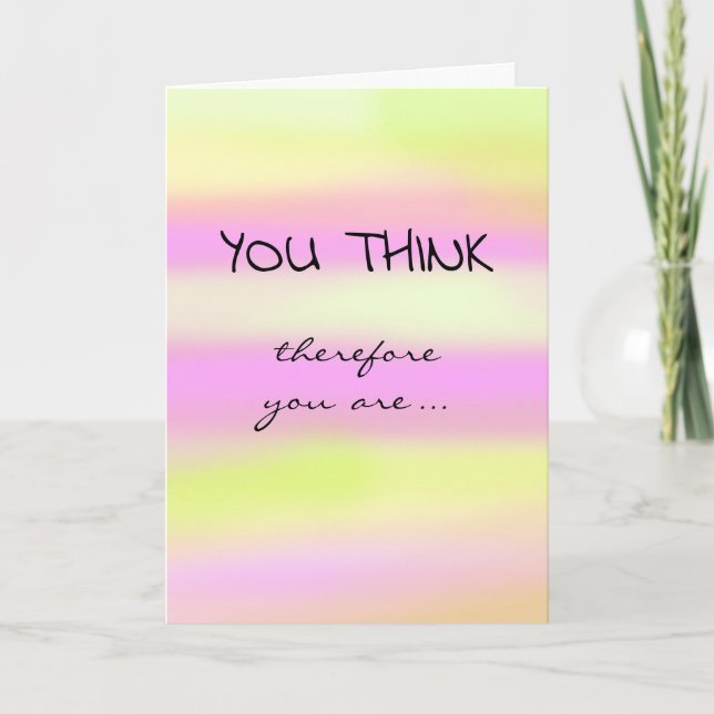 Tarjeta Enhorabuena por tenencia (Creo Que Lo Soy) (Anverso)