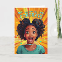 Enhorabuena trabajo asombroso adolescente afroamer