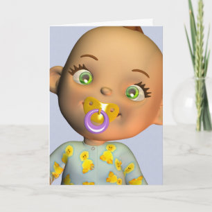Tarjeta Enhorabuena un bebé hermoso
