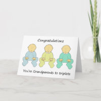 Enhorabuena, usted es abuelos a los tríos