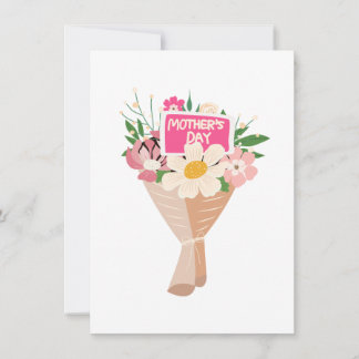 Tarjeta Enkele wenskaart boeket Moederdag