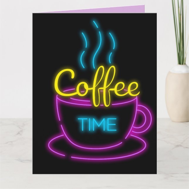 TARJETA ENMARCABLE DE NAVIDAD CON CAFÉ TE QUIERO M (Anverso)