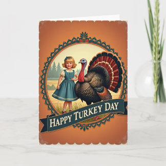 Tarjeta enmarcada del Día de Acción de Gracias fel