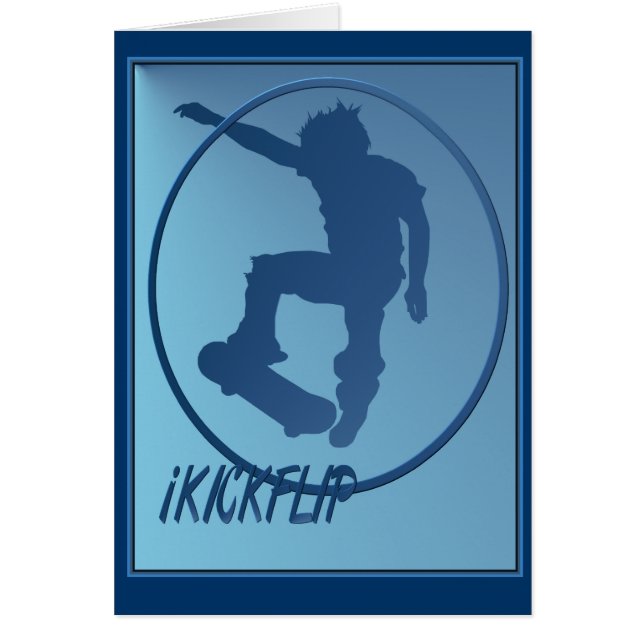 tarjeta enmarcada iKICKFLIP (Frente)