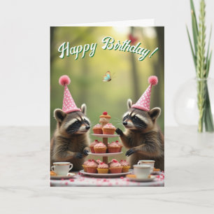 Tarjeta ¡Enmascarado y feliz cumpleaños!