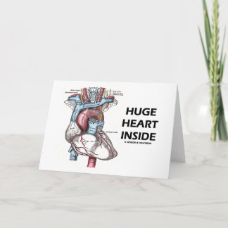 Tarjeta Enorme corazón interior