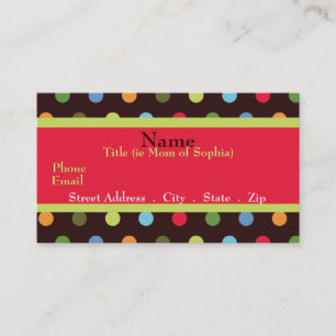 Tarjeta enrrollada de la mamá de la mamá