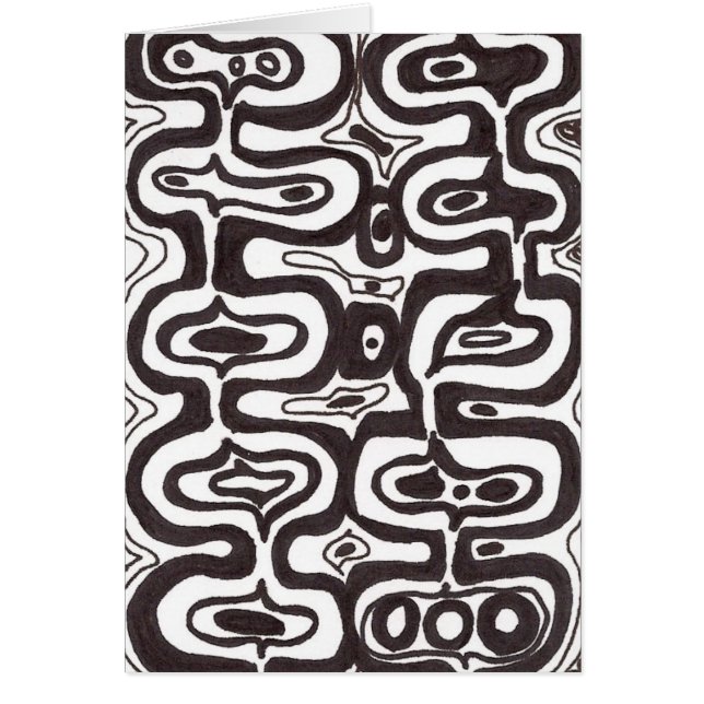 Tarjeta enrrollada del arte moderno (Frente)